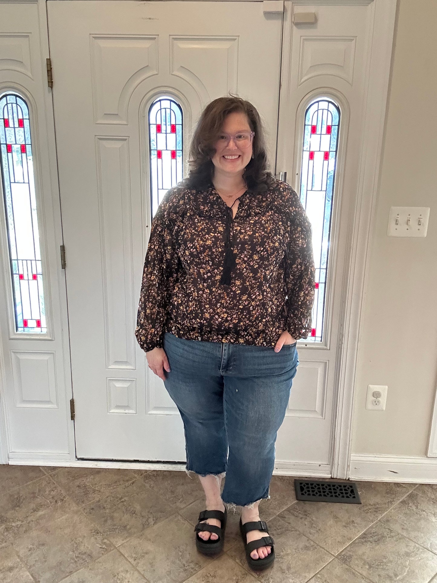 Garden Party Sheer Floral Top