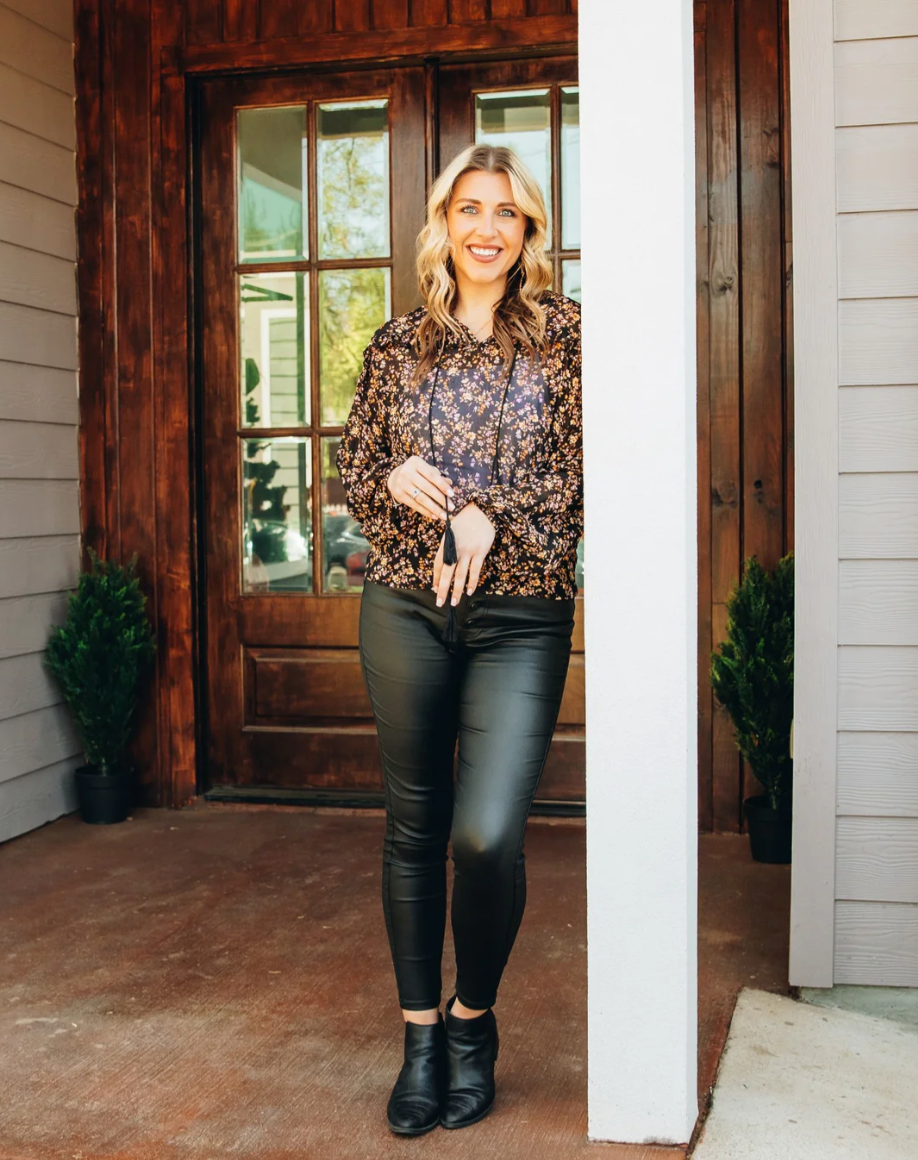 Garden Party Sheer Floral Top